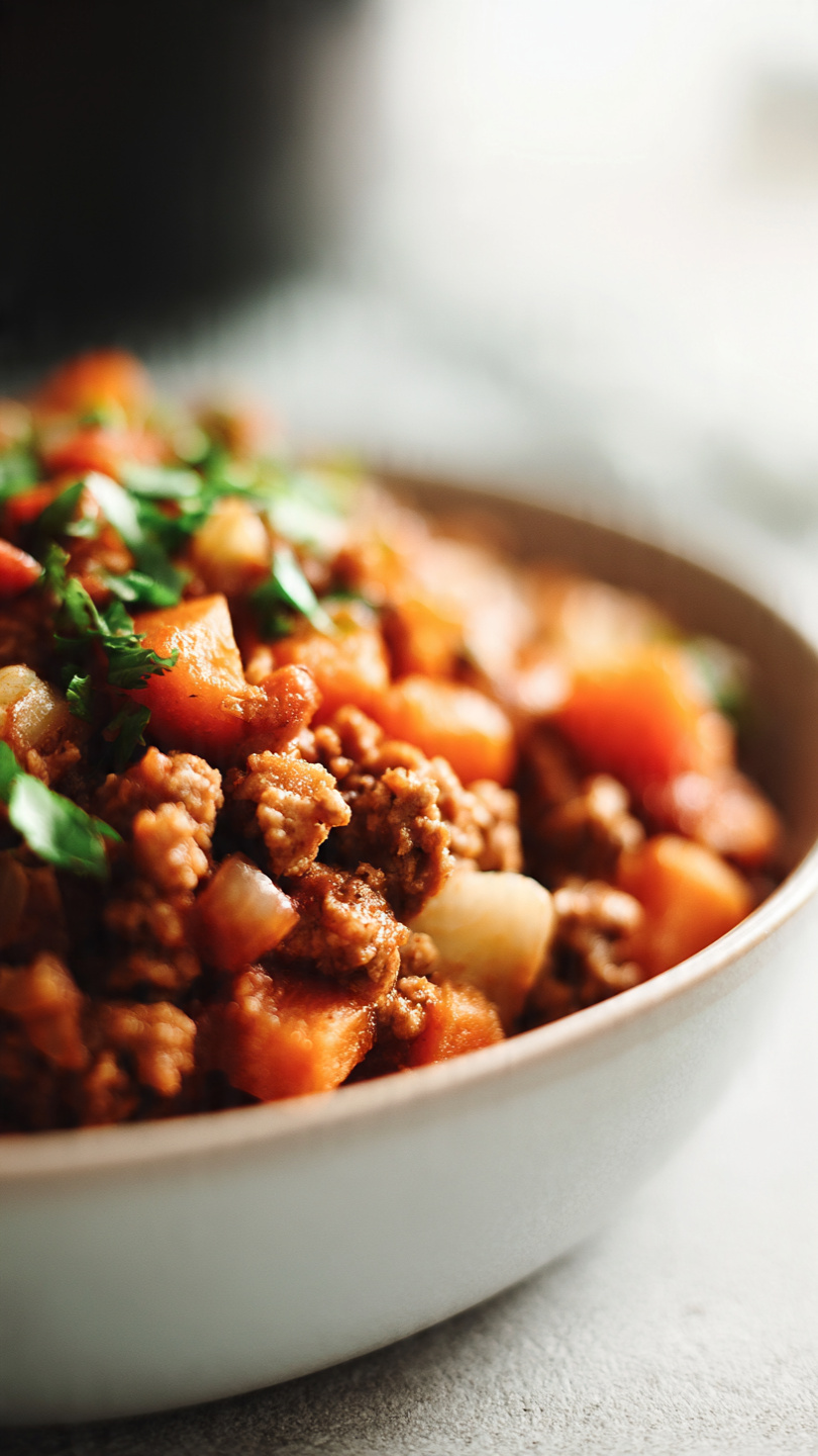 Easy Ground Turkey Crockpot Recipe with Broccoli and Sweet Potato