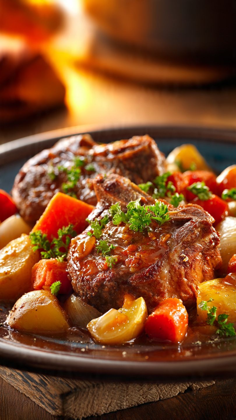 Crockpot Beef Chop Recipe with Rich Gravy