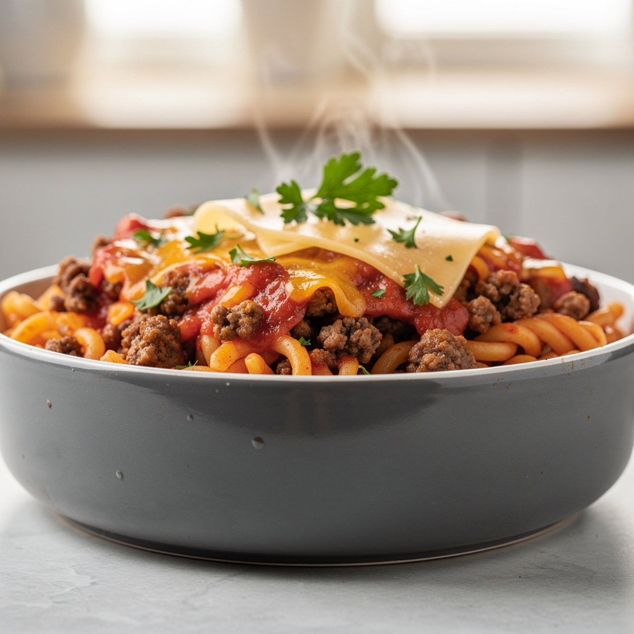 Crockpot Hamburger Recipe (Easy Cheesy Ground Beef Pasta)