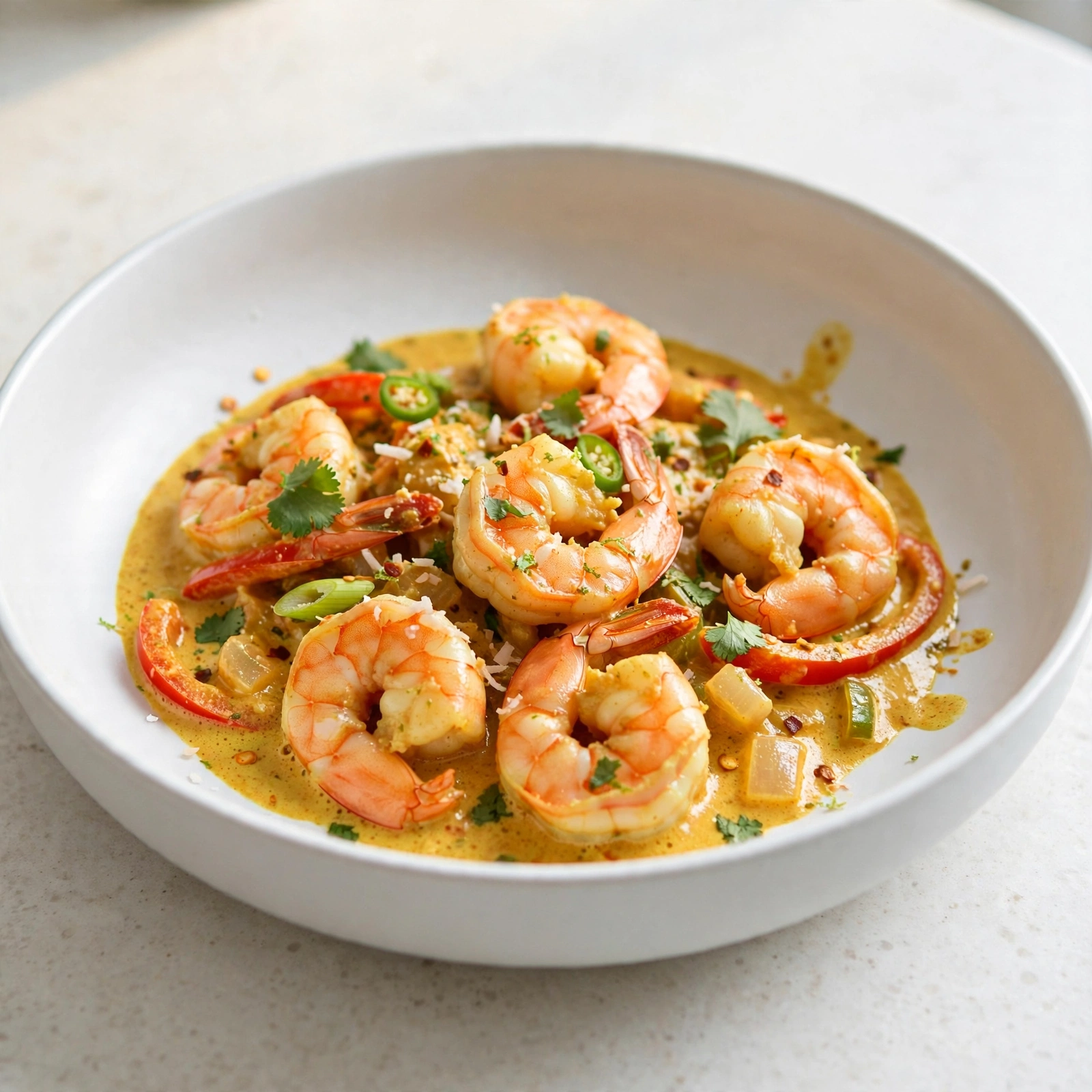 One Pan Coconut Curry Shrimp