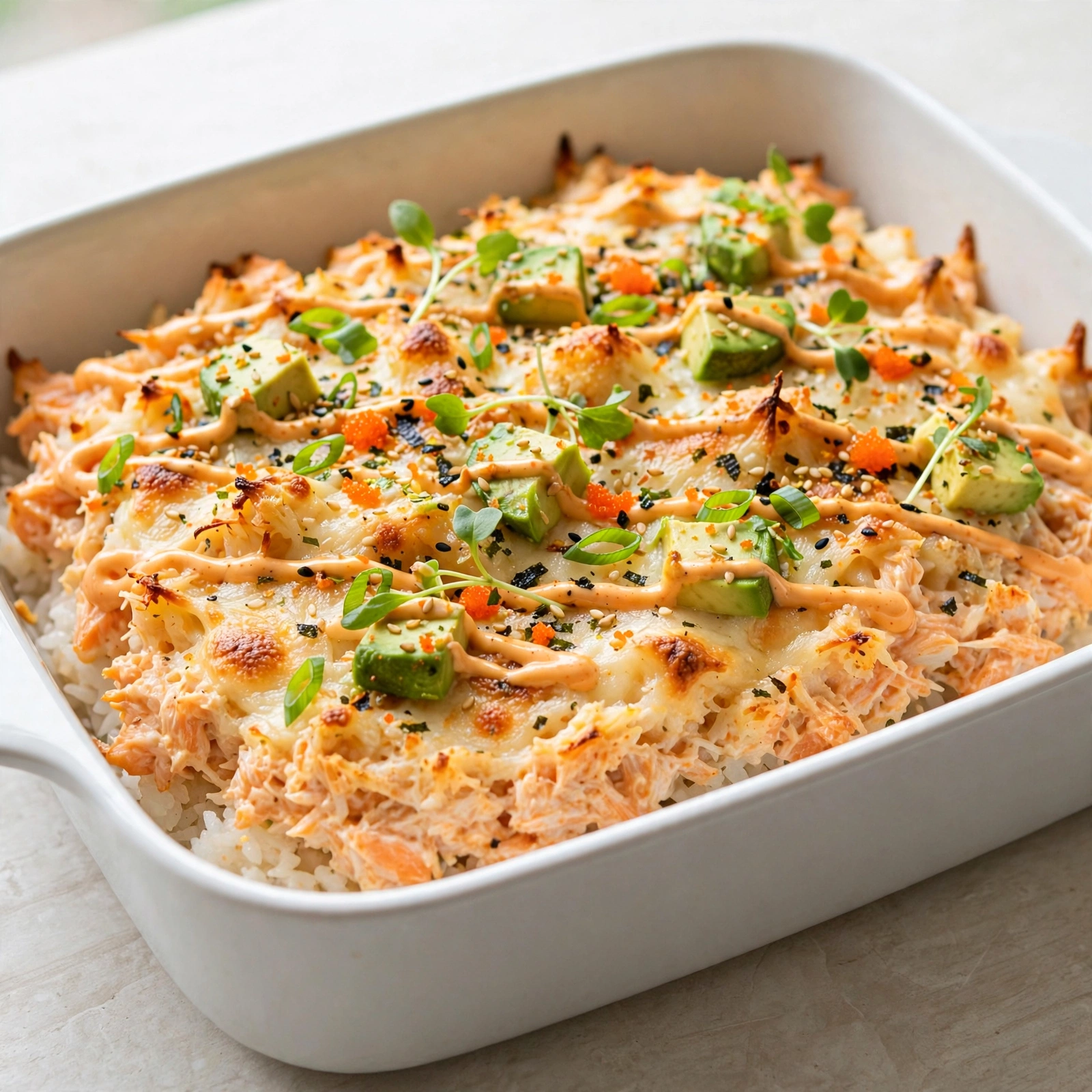 Sushi Bake (Easy Baked Sushi Casserole)